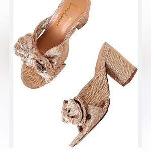 Lulu's Rose Gold Dorothea Knotted Heels 8